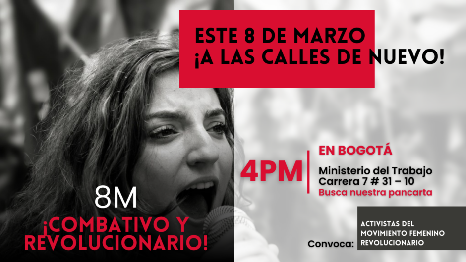 Avanza el Movimiento Femenino Revolucionario este 8 de Marzo 1